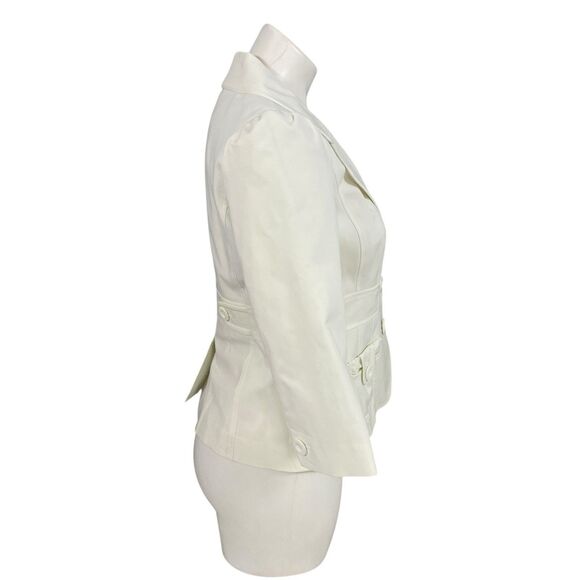 Halogen Blazer Womens PS White Jacket Officecore Corpcore Career Boardroom Work - Picture 7 of 16